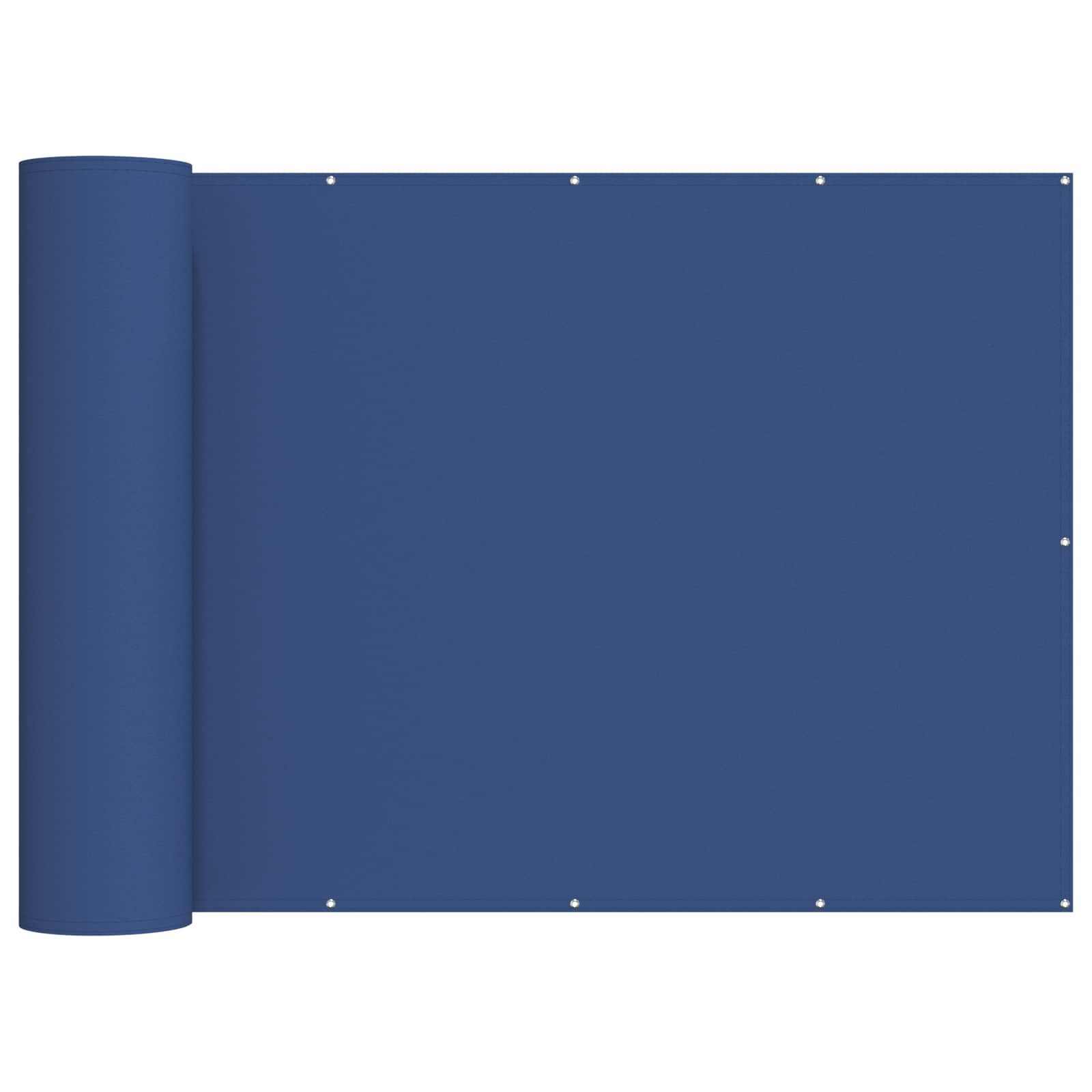 vidaXL Balkonsichtschutz Balkon Sichtschutz 180 x 300 cm Stoff mit PU-Beschichtung Blau (1-St)