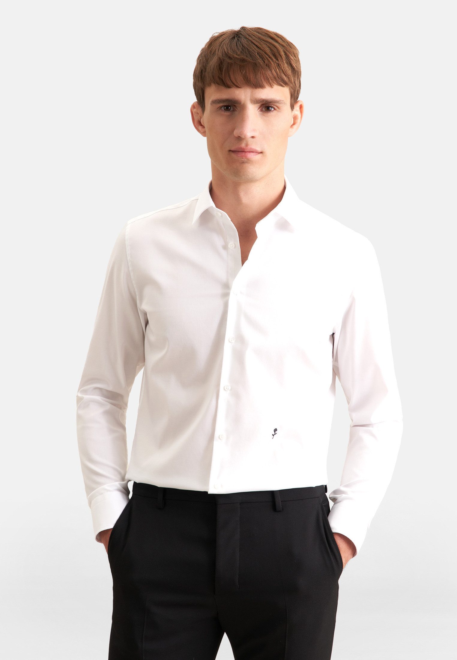 Businesshemd Schwarze Rose