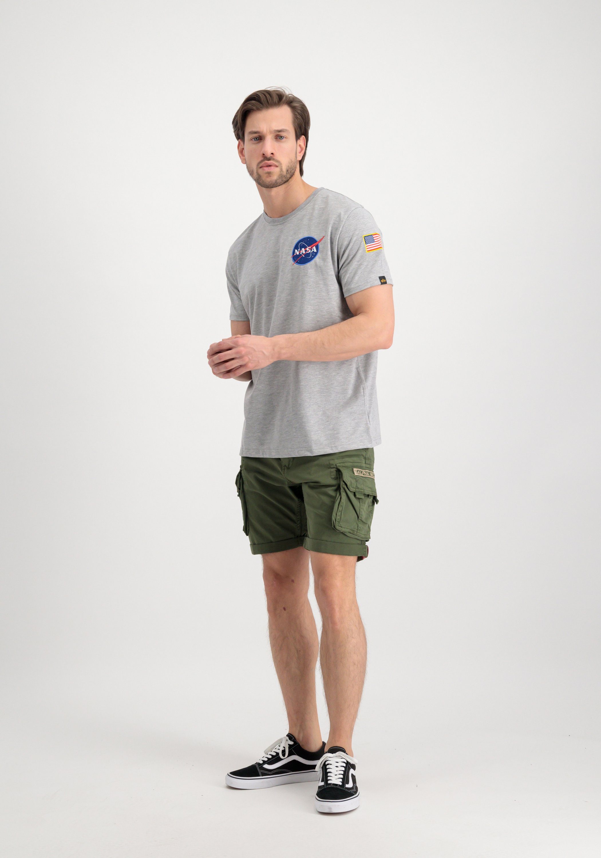 Shorts Crew Men Industries Alpha Industries dark - Alpha Shorts olive Short