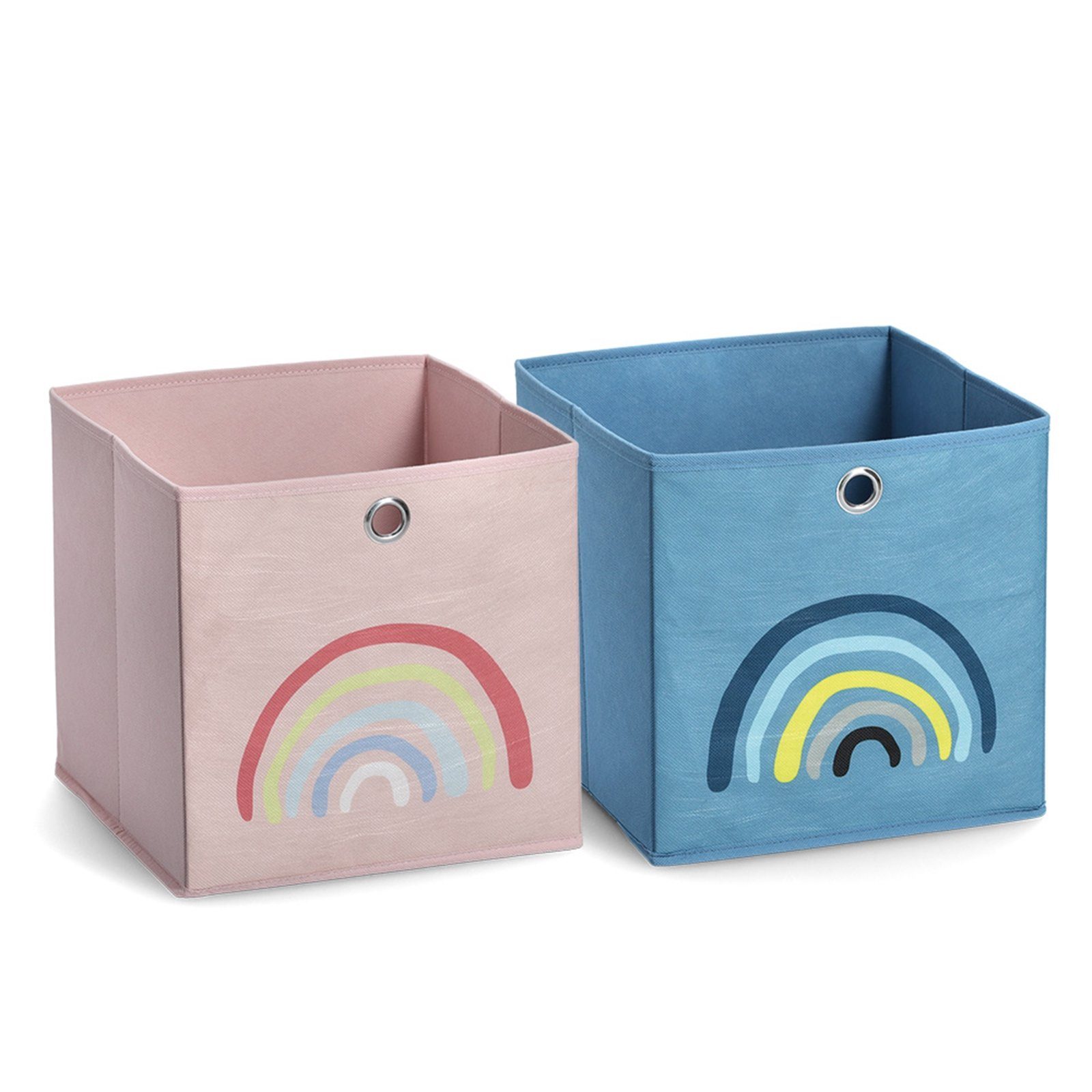 Zeller Present Ordnungsbox Rosy St), Rainbow Aufbewahrungsbox Vlies Aufbewahrungsbox Kinderzimmerzubehör 1 (Stück