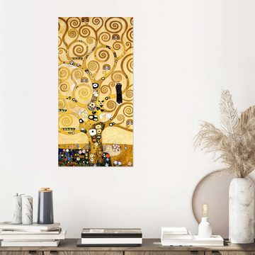 Posterlounge Wandfolie Gustav Klimt, Der Lebensbaum (Mittelteil), Wohnzimmer Malerei