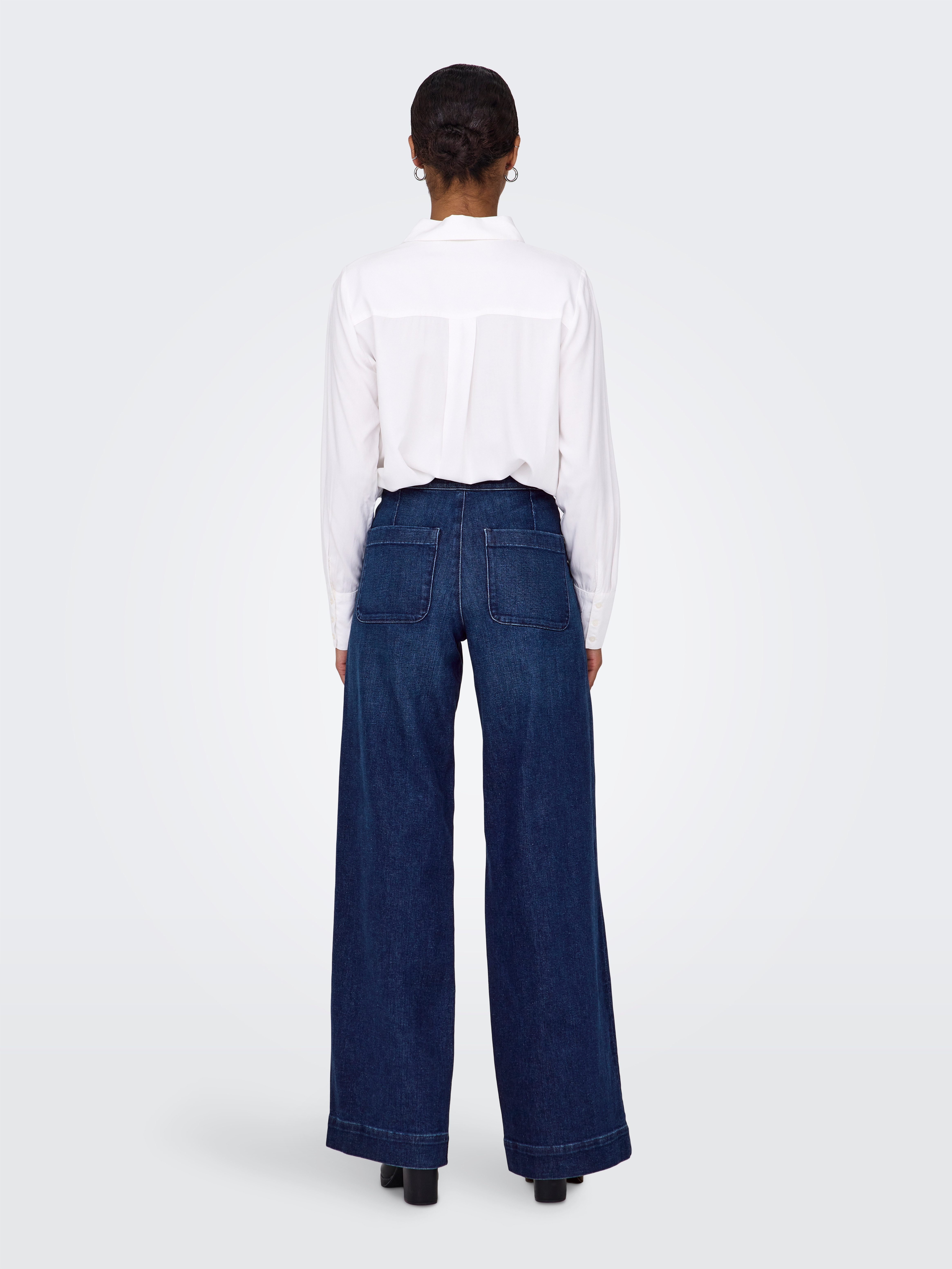 only ONLMADISON BLUSH HW WIDE DNM - Groosman mode