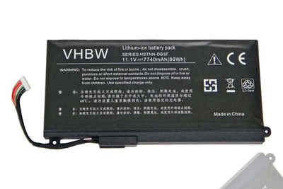 vhbw passend für HP Envy 17-3080ez, 17-3070nr, 17-3090nr, 17-3200EB, Laptop-Akku 7740 mAh