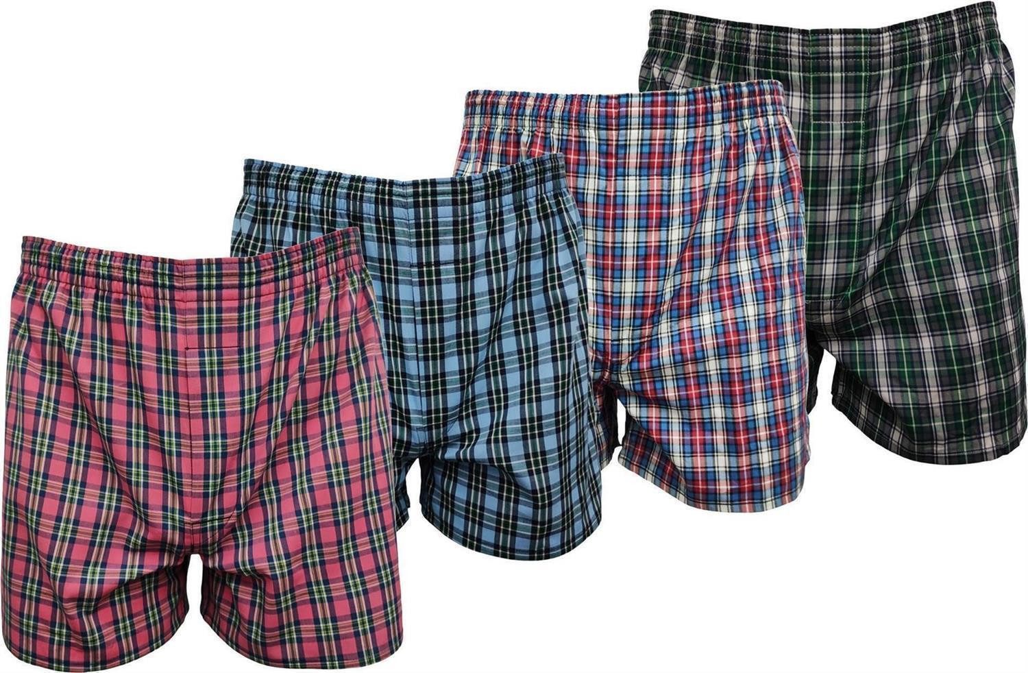 Boxershorts 4 Stück Herren Boxershorts Unterhosen Männer; Gr. M L XL 2XL 3XL 4XL
