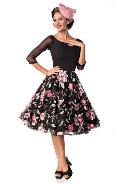 BELSIRA Spitzenkleid »Belsira Damen Sommerkleid Partykleid Premium Vintage-Swingkleid Kleid Retro 50s 60s Rockabilly«
