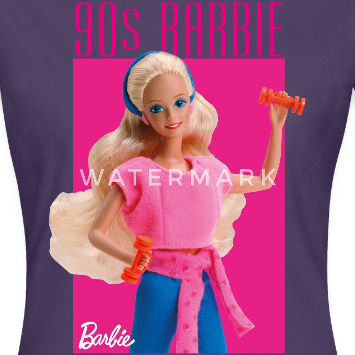 Spreadshirt T-Shirt Barbie Porträt Charakter 90er günstig online kaufen