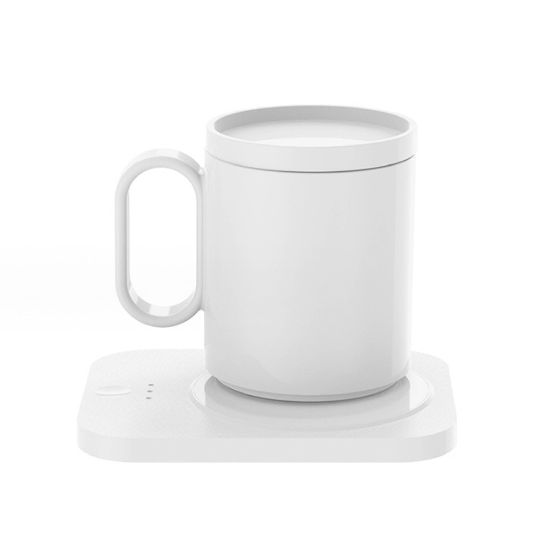 KINSI Getränkeuntersetzer Thermische Untersetzer, elektrisch beheizte Getränke, Kaffeewärmer, L x B x H: 15 x 11,5 x 1 cm, explosionsgeschütztes Glas