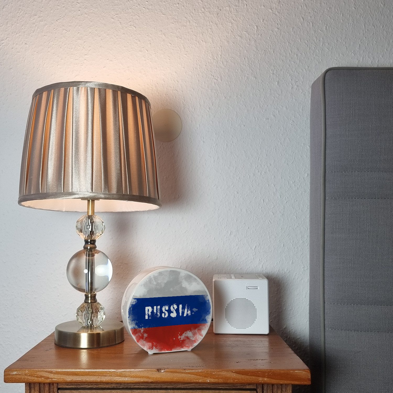 speecheese Spardose Spardose mit Russland-Flagge im Used Look - Sparschwein für Urlauber
