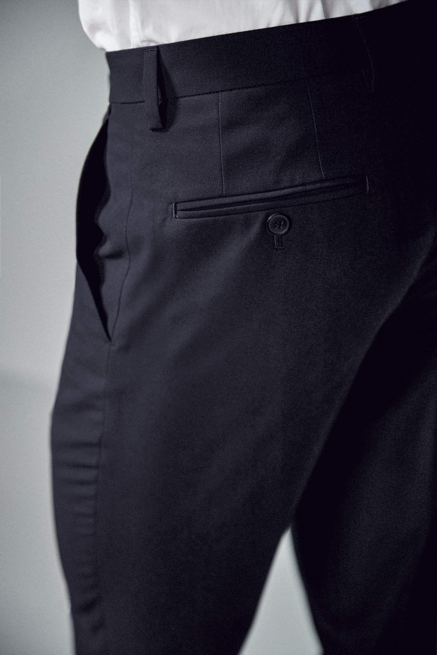 Next Frackhose Anzug: Slim (1-tlg) Blue Hose Navy Fit