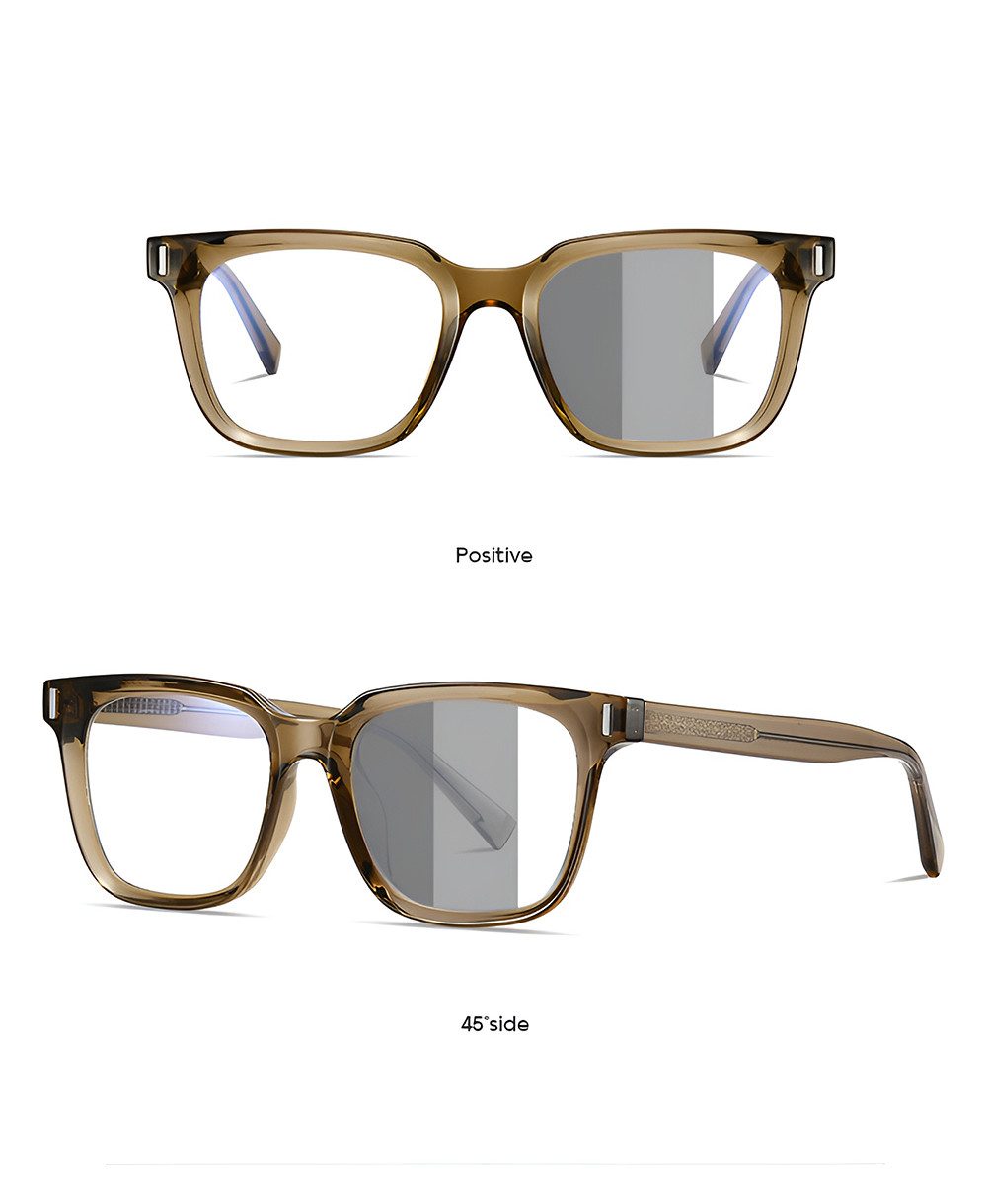 PACIEA Brille Damen Herren Selbsttönend Ohne Sehstärke UV Schutz Breite Bügel