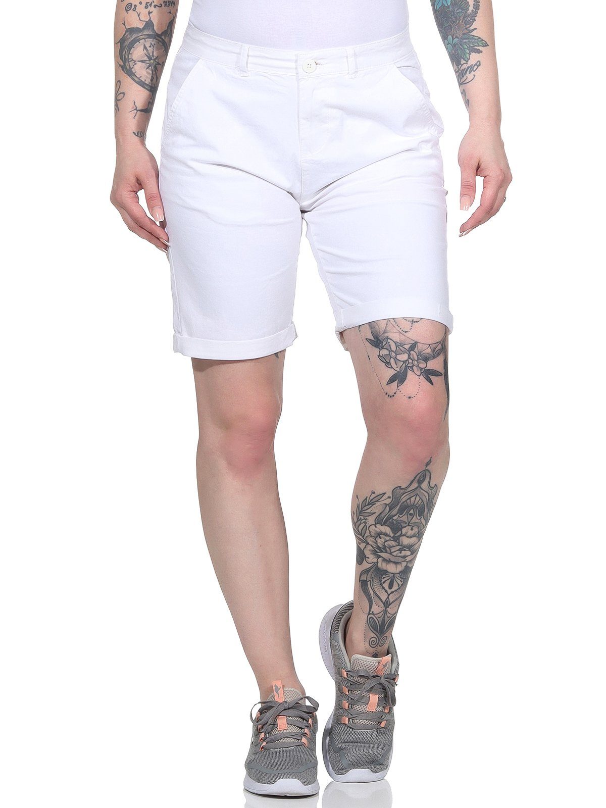 Geographical Norway Bermudas Geographical Norway Damen Bermuda 4048 XL/44 Weiß