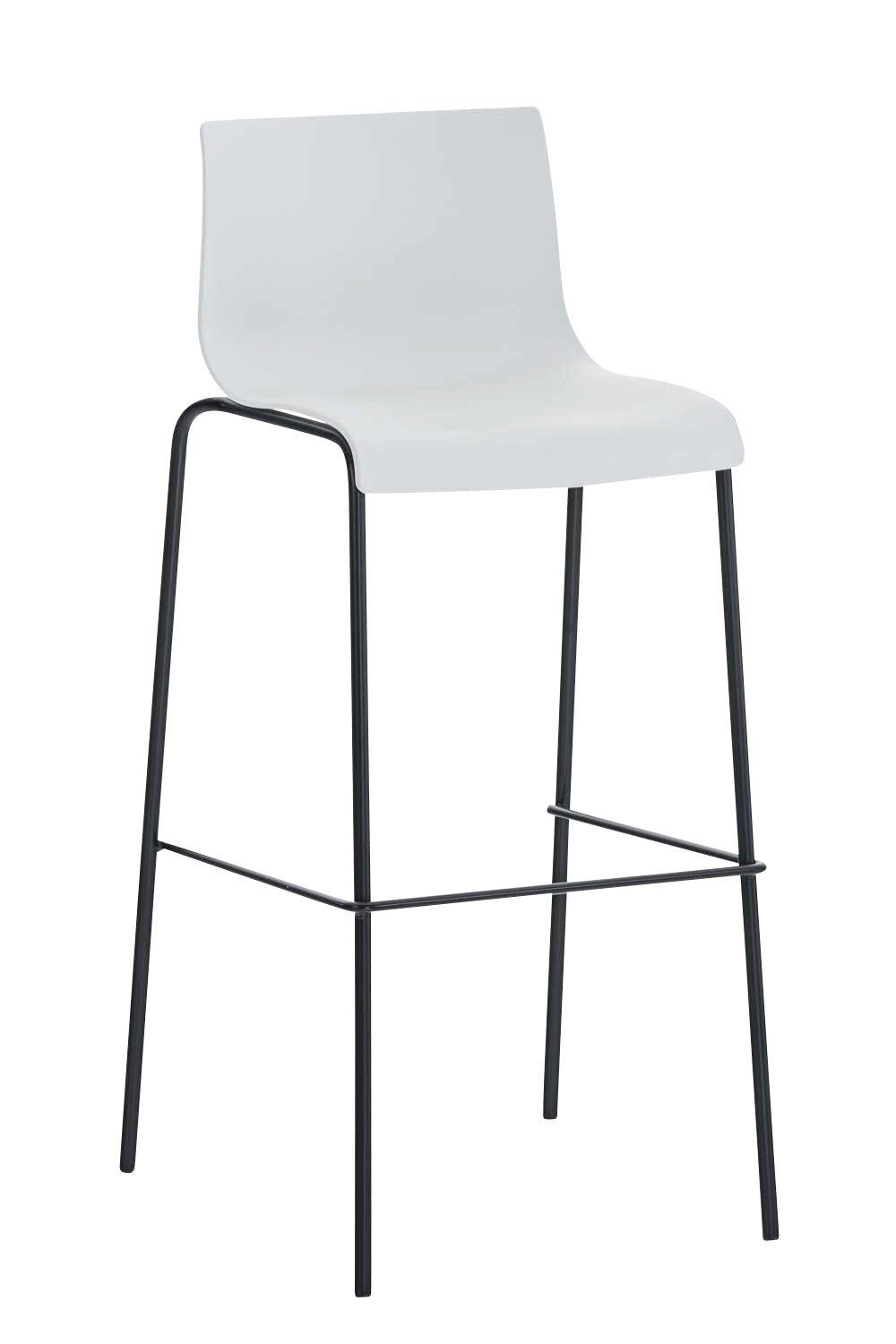 Bistrostuhl Barhocker Hover Kunststoff 4-Fuß Gestell