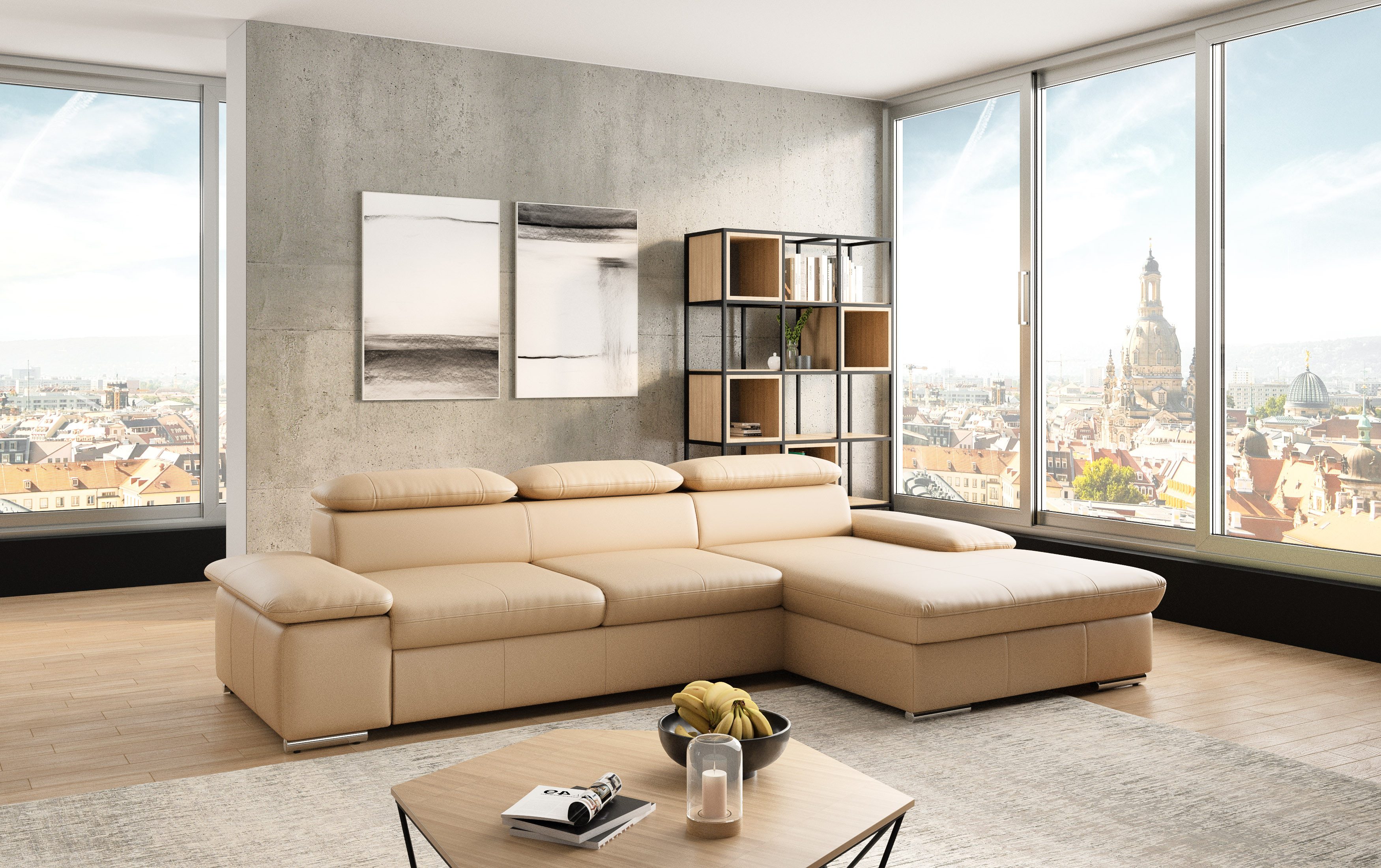sit&more Ecksofa Valantine L-Form, inkl. Kopf- günstig online kaufen