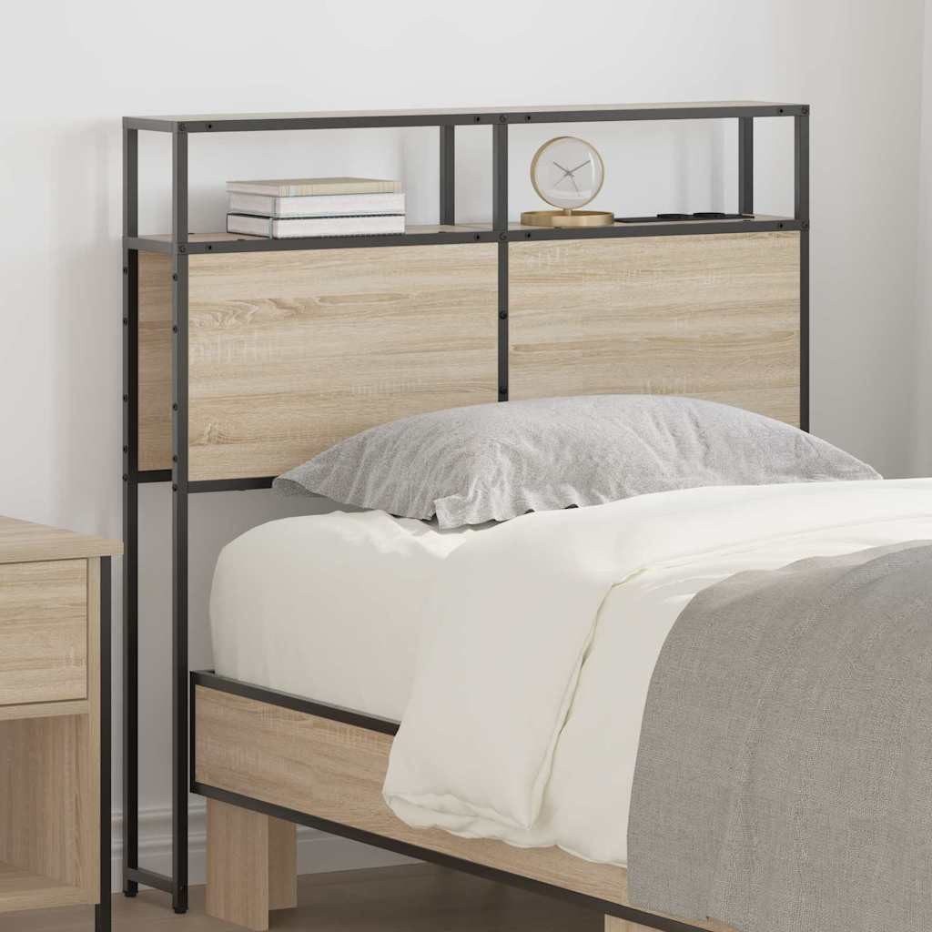 vidaXL Bett Stauraum-Kopfteil Sonoma-Eiche Holzwerkstoff (1-tlg)