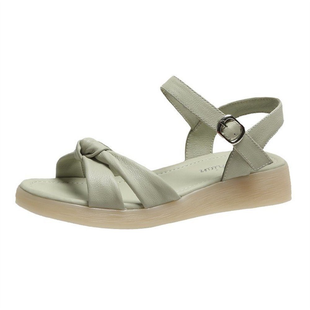 Sommerschuhe Damen Sohlen, Frauen mit Dekorative für dicken Riemchensandale Schuhe Sandalen,