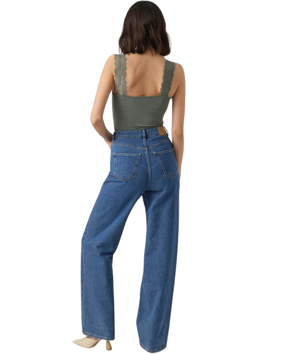 Vero Moda Spitzentop (Set, 2er-Pack) Basic Tank Top Unifarben im Doppelpack