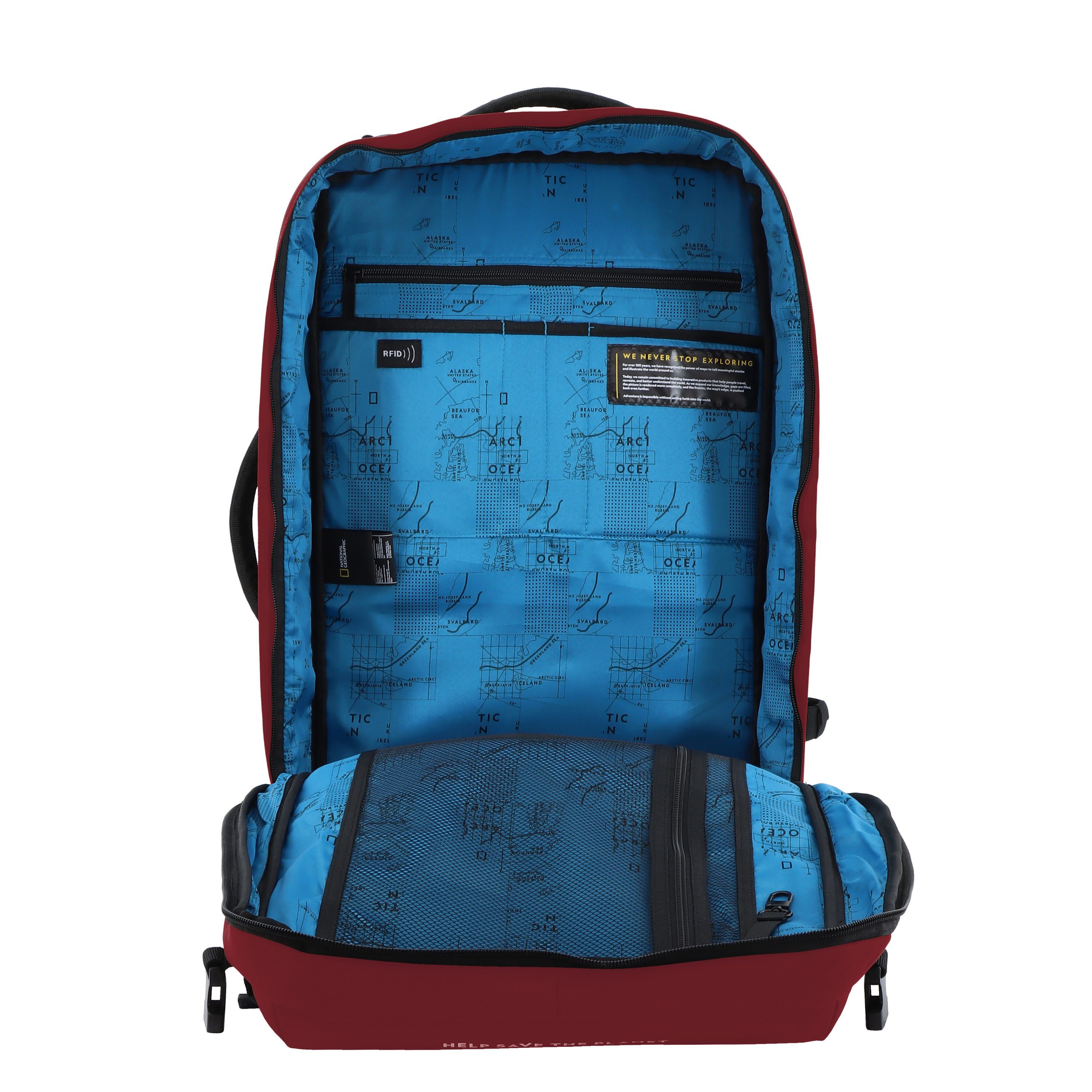 NATIONAL GEOGRAPHIC Cityrucksack OCEAN, aus recycelten PET-Flaschen