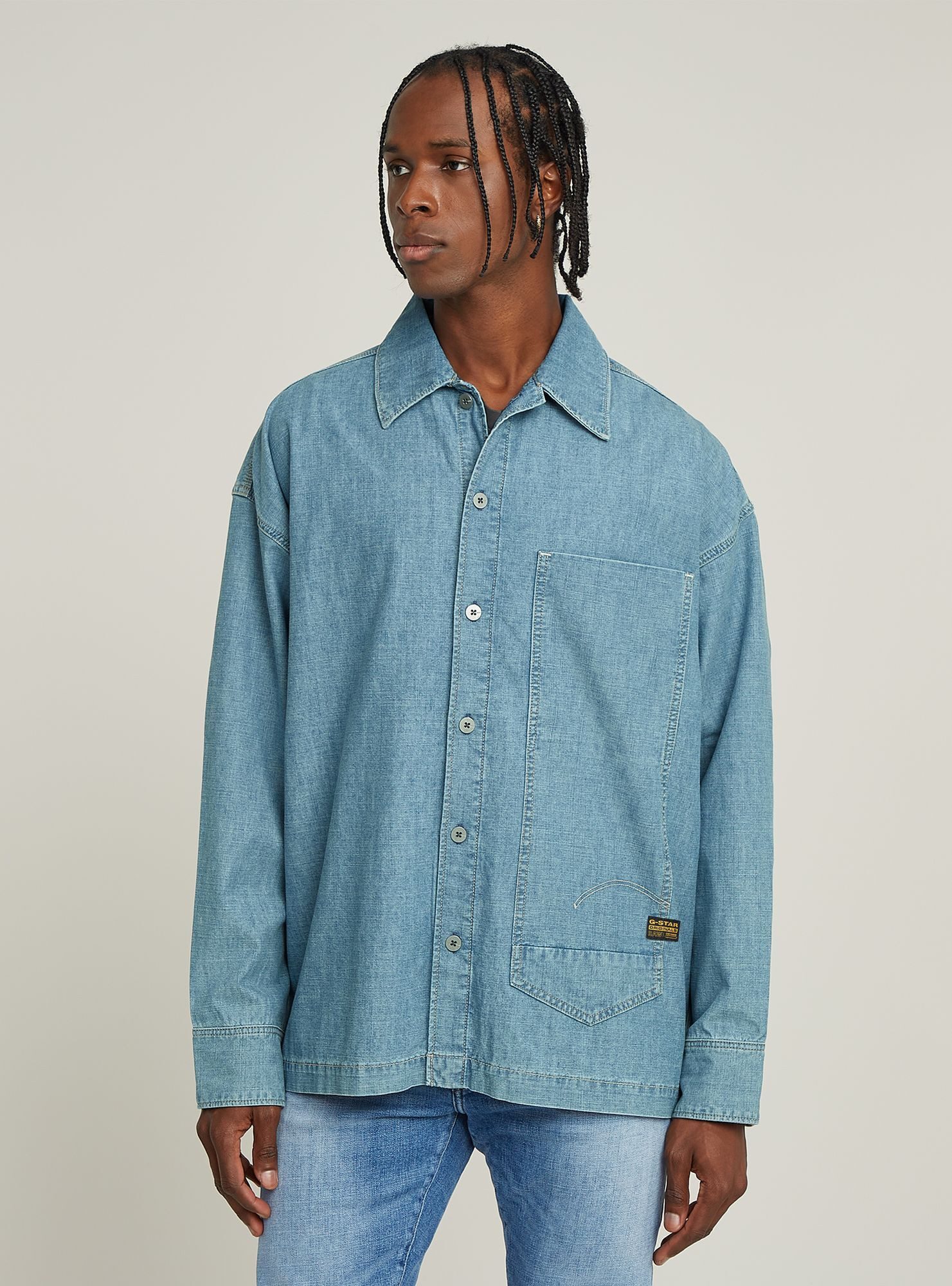 Langarmshirt Long Pocket Boxy Fit
