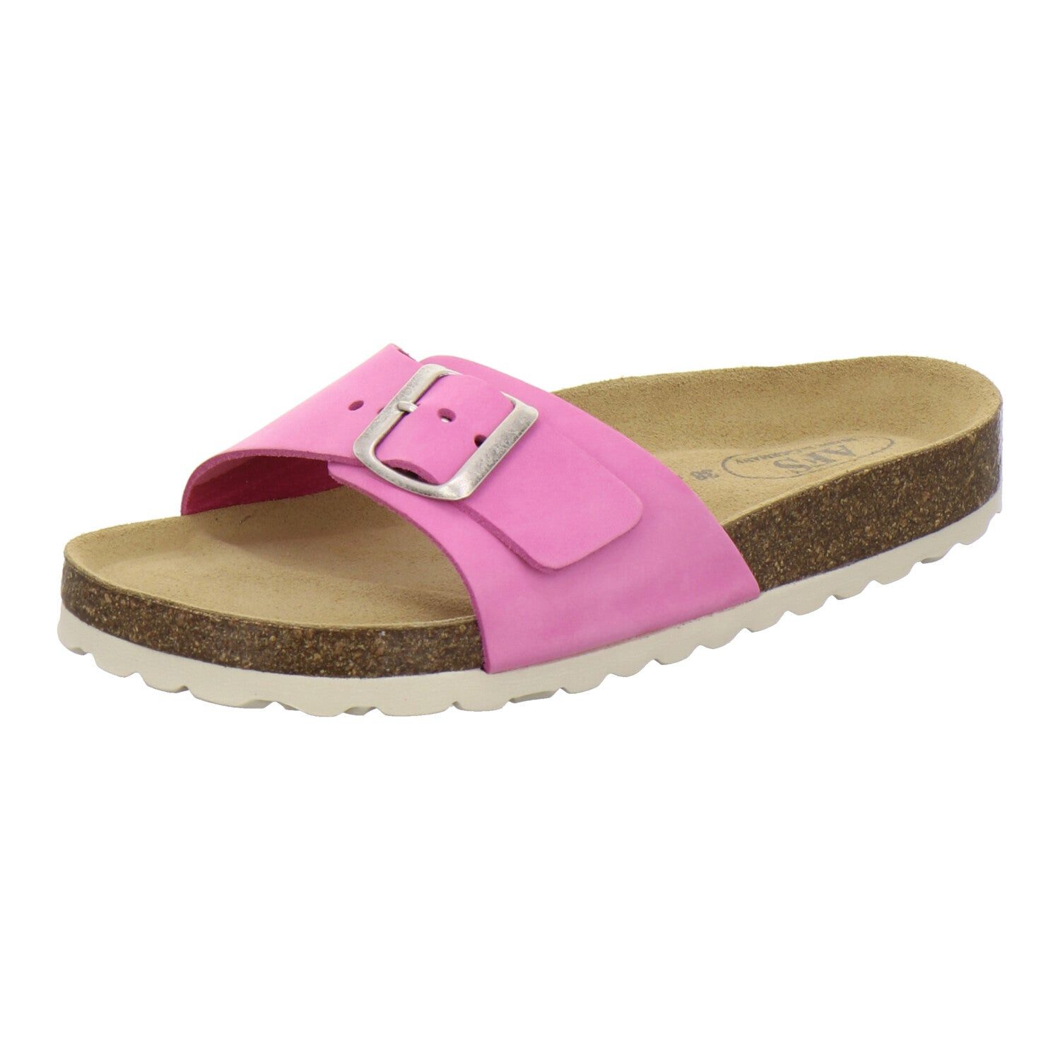 AFS-Schuhe Damen Einschnaller Pantolette aus Nubukleder mit Fußbett, Made in Germany