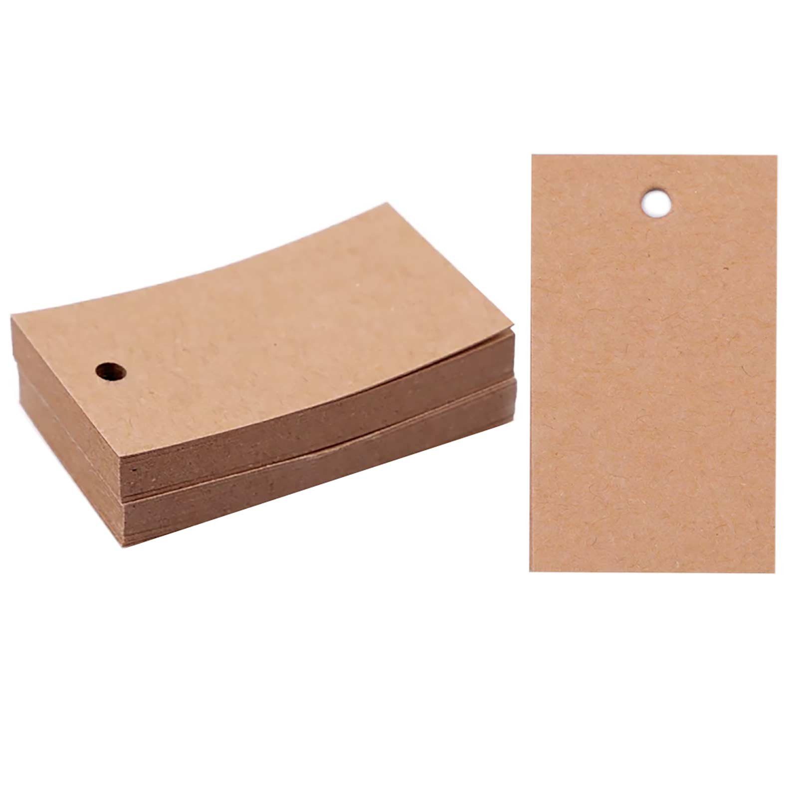 maDDma Geschenkpapier 250 Papieranhänger 50 x 30 mm Farbwahl, natur