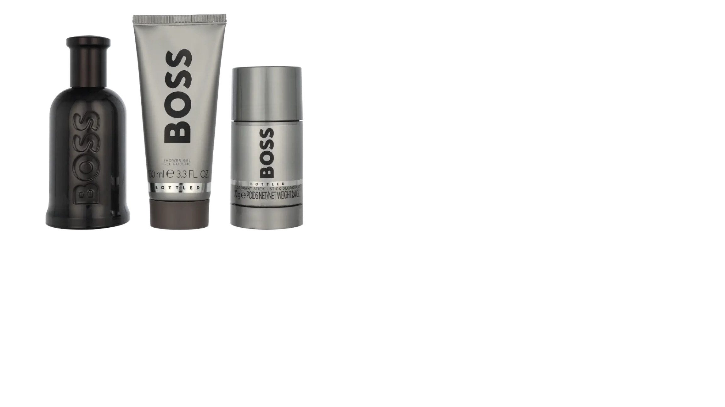 BOSS Duft-Set Bottled, 3-tlg., Extrait Parfum; Duschgel; Deo Stick;