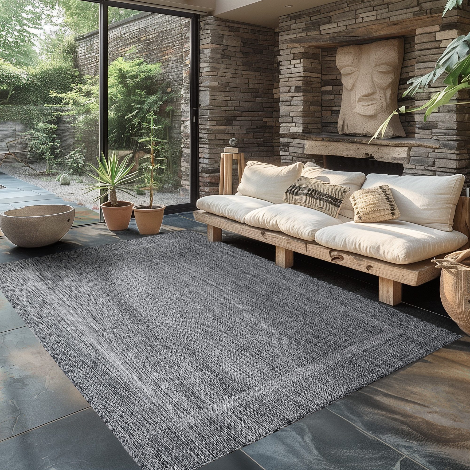 Carpettex Outdoorteppich Unicolor - Einfarbig, Läufer, Höhe: 5 mm, Teppich günstig online kaufen