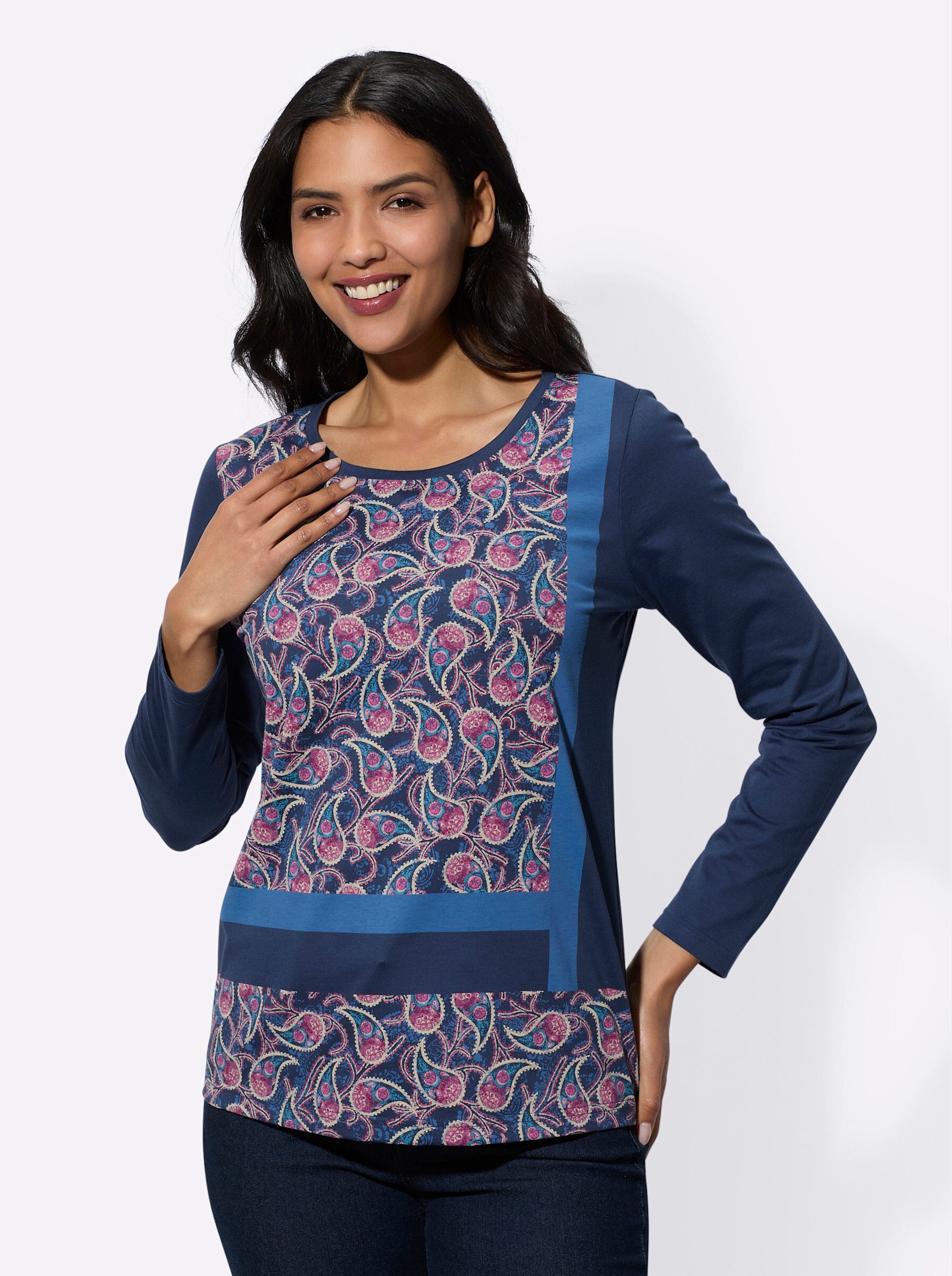 Sieh an! T-Shirt Langarmshirt . günstig online kaufen