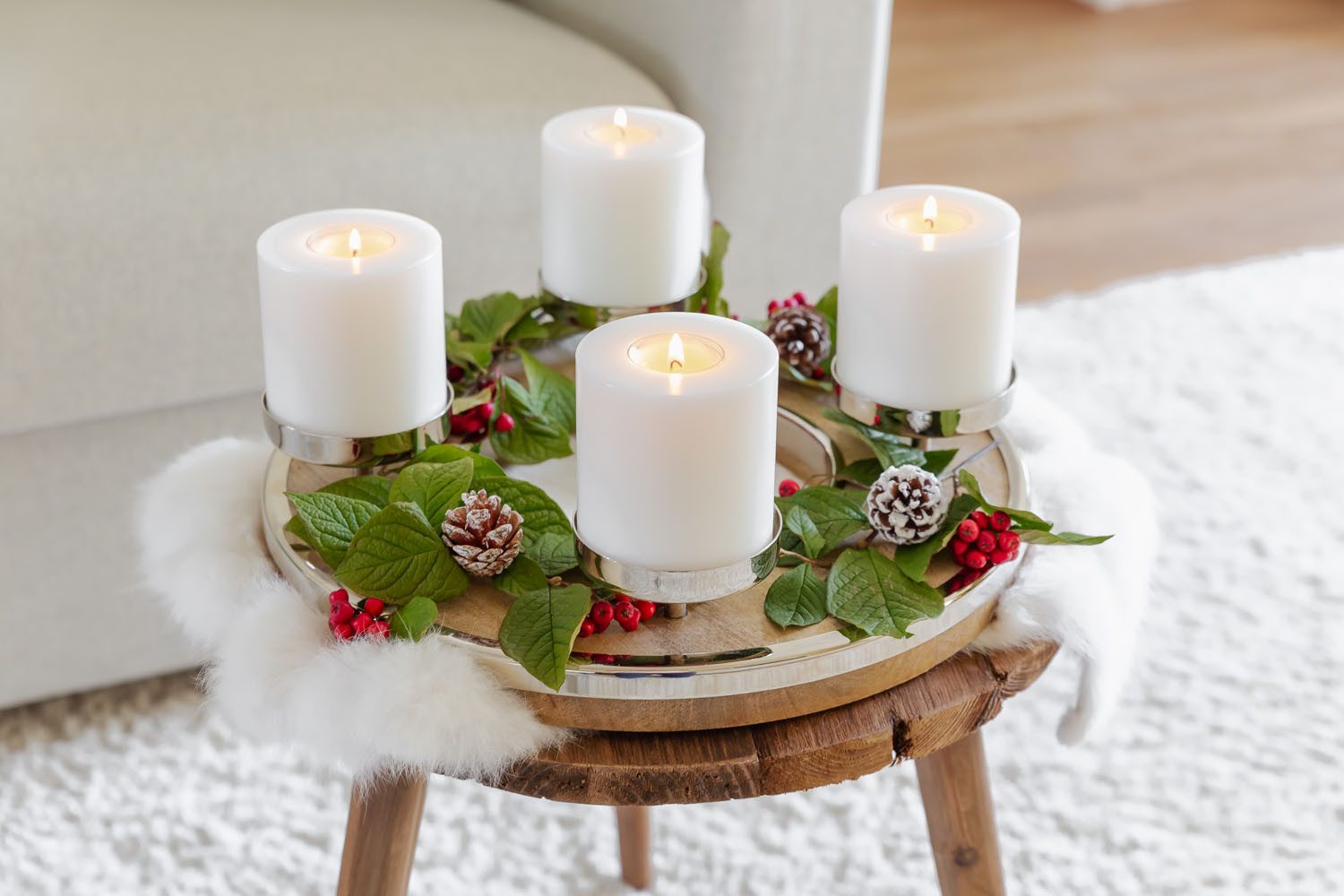 EDZARD Stumpenkerze Cornelius Ø 8 cm, (H 9 cm) Stumpenkerzen-Optik, Dauerke günstig online kaufen