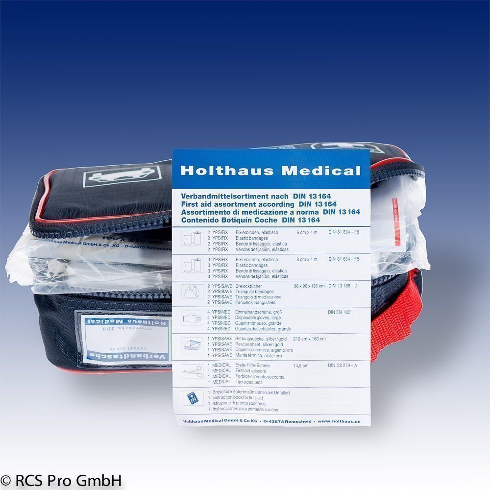 Holthaus Medical Erste-Hilfe-Koffer Holthaus Monza Verbandtasche fürs KFZ - 25x15x7cm