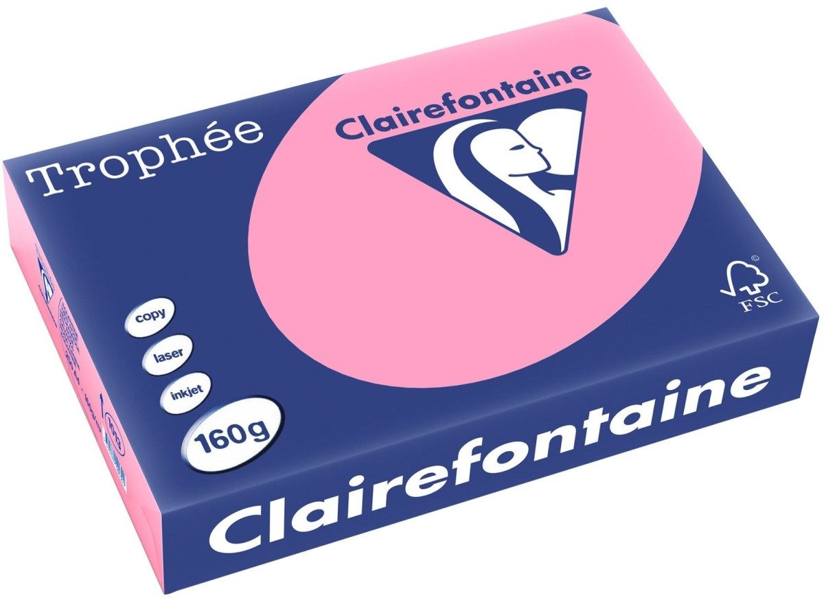 CLAIREFONTAINE Kopierpapier Kopierpapier Trophee A4 160g/qm VE=250 Blatt heckenrose