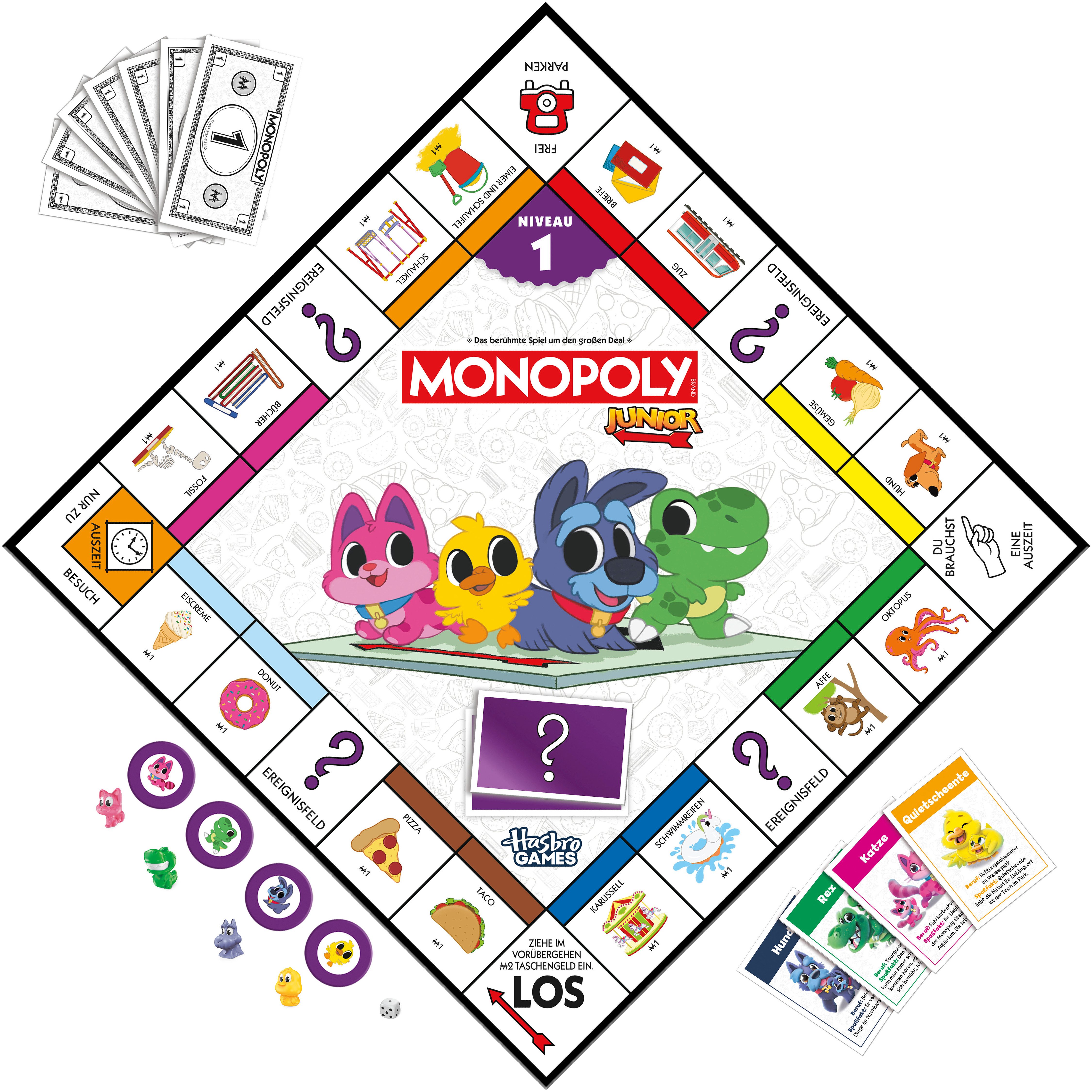 Hasbro Spiel Monopoly Junior, Kinderspiel