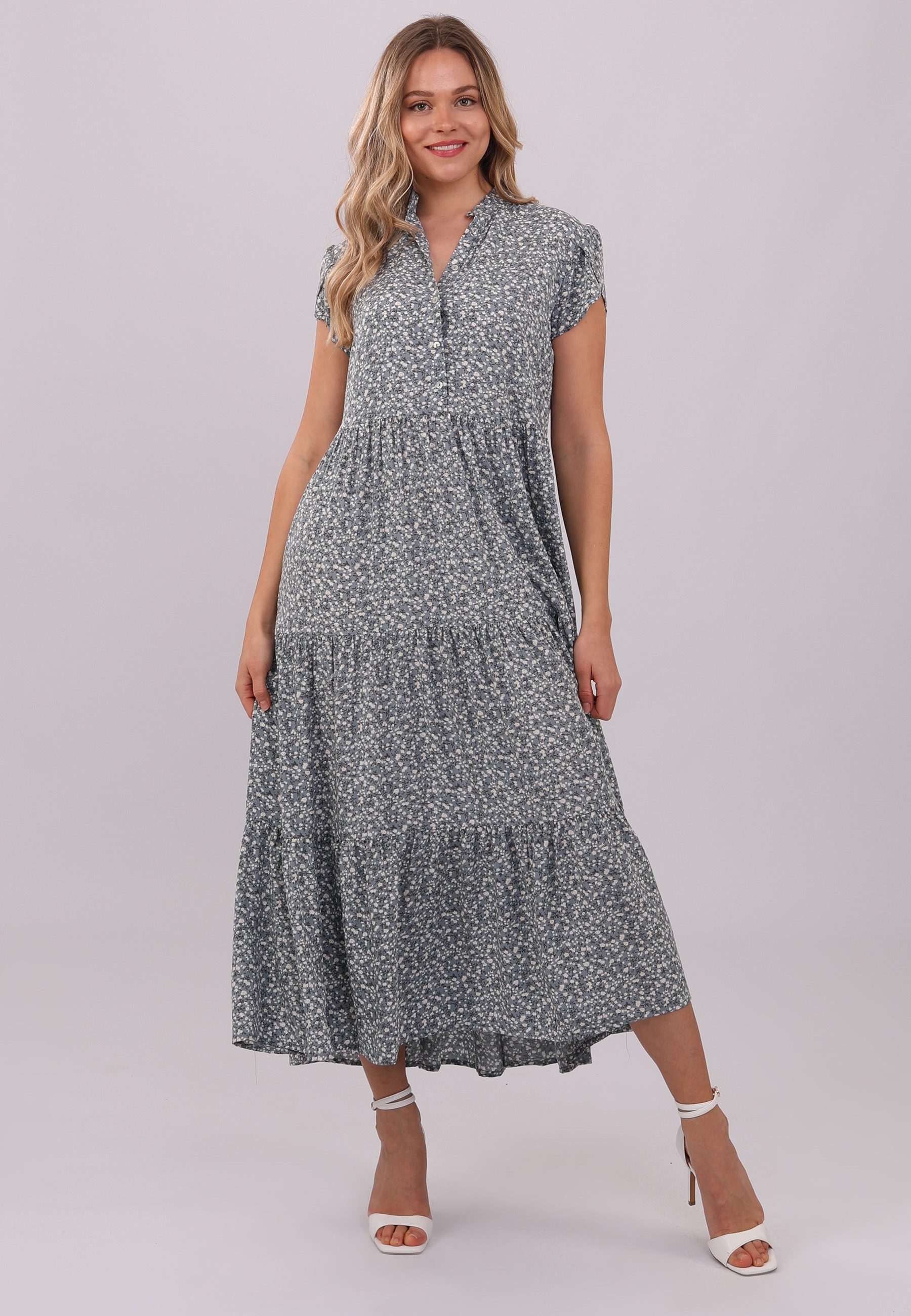 YC Fashion & Style Sommerkleid aus 100 % Viskose Alloverdruck günstig online kaufen