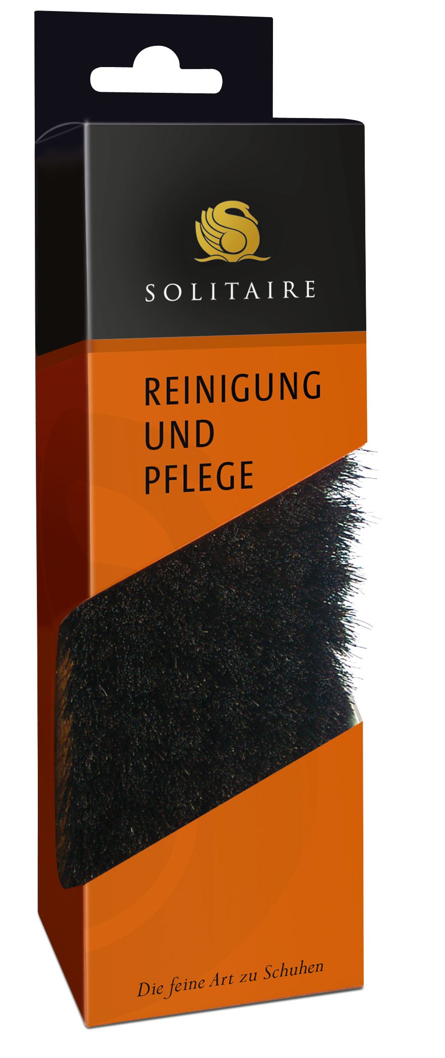 Solitaire Schuhputzbürste Glanzbürste aus echtem Rosshaar, (1-tlg)