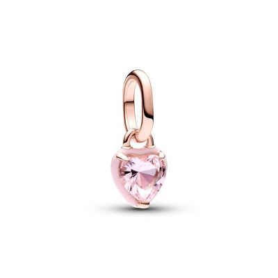 Pandora Charm-Einhänger PANDORA ME Pink Chakra Heart Mini Dangle Charm, rosévergoldet