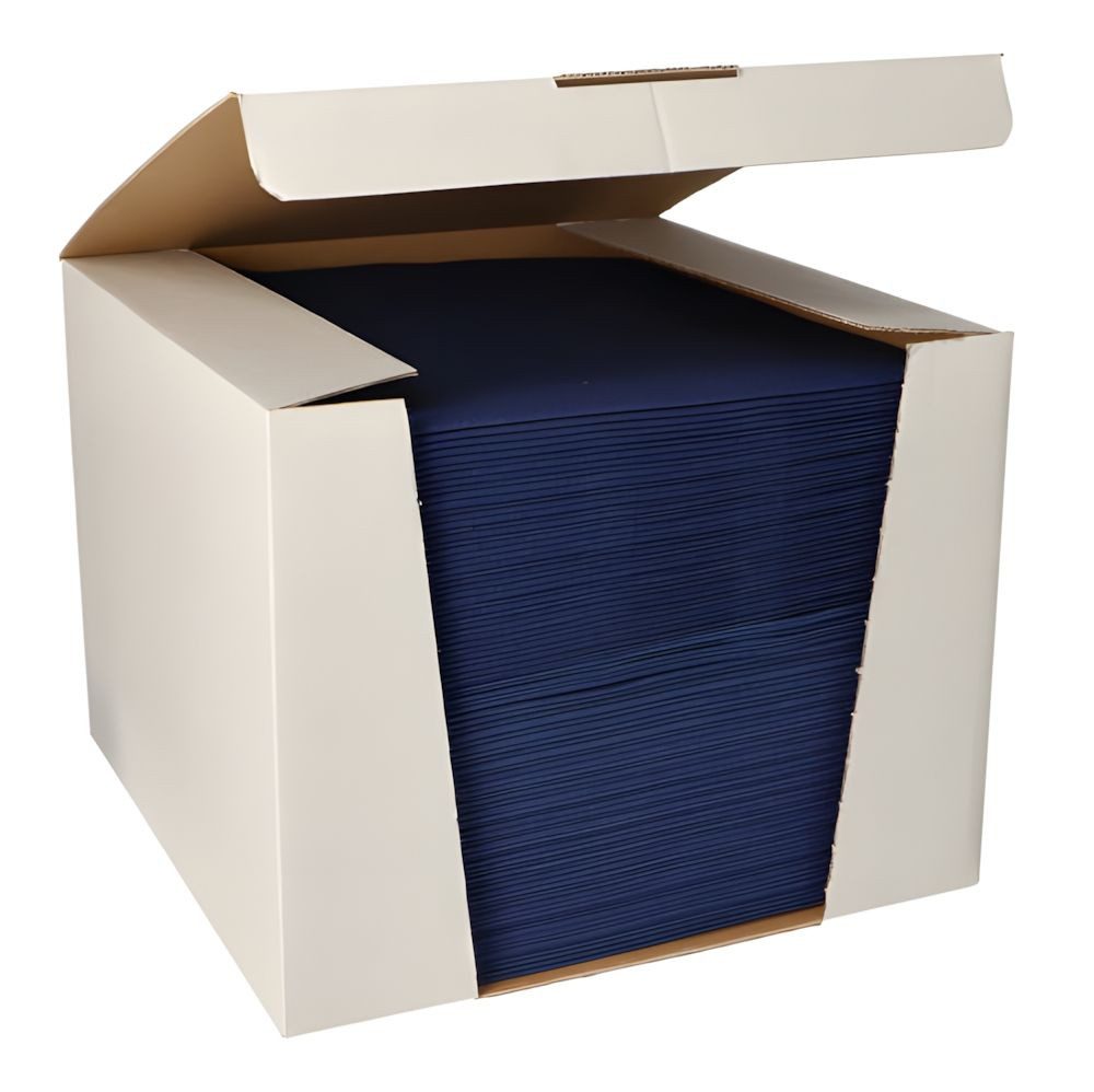 PAPSTAR Papierserviette Servietten ROYAL Collection 1/4-Falz 40 cm x 40 cm dunkelblau 100 Stk