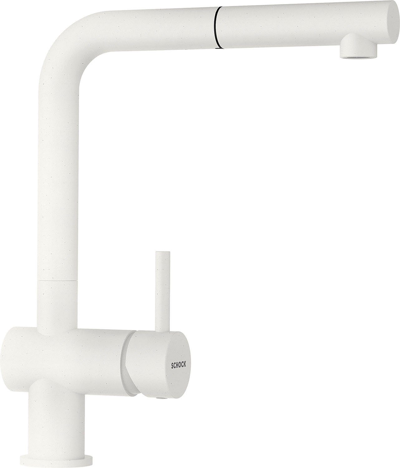 Schock Küchenarmatur EPOS SB ausziehbar, Rückflussverhinderer,Wasserspar-Perlator, Schwenkber. 180°