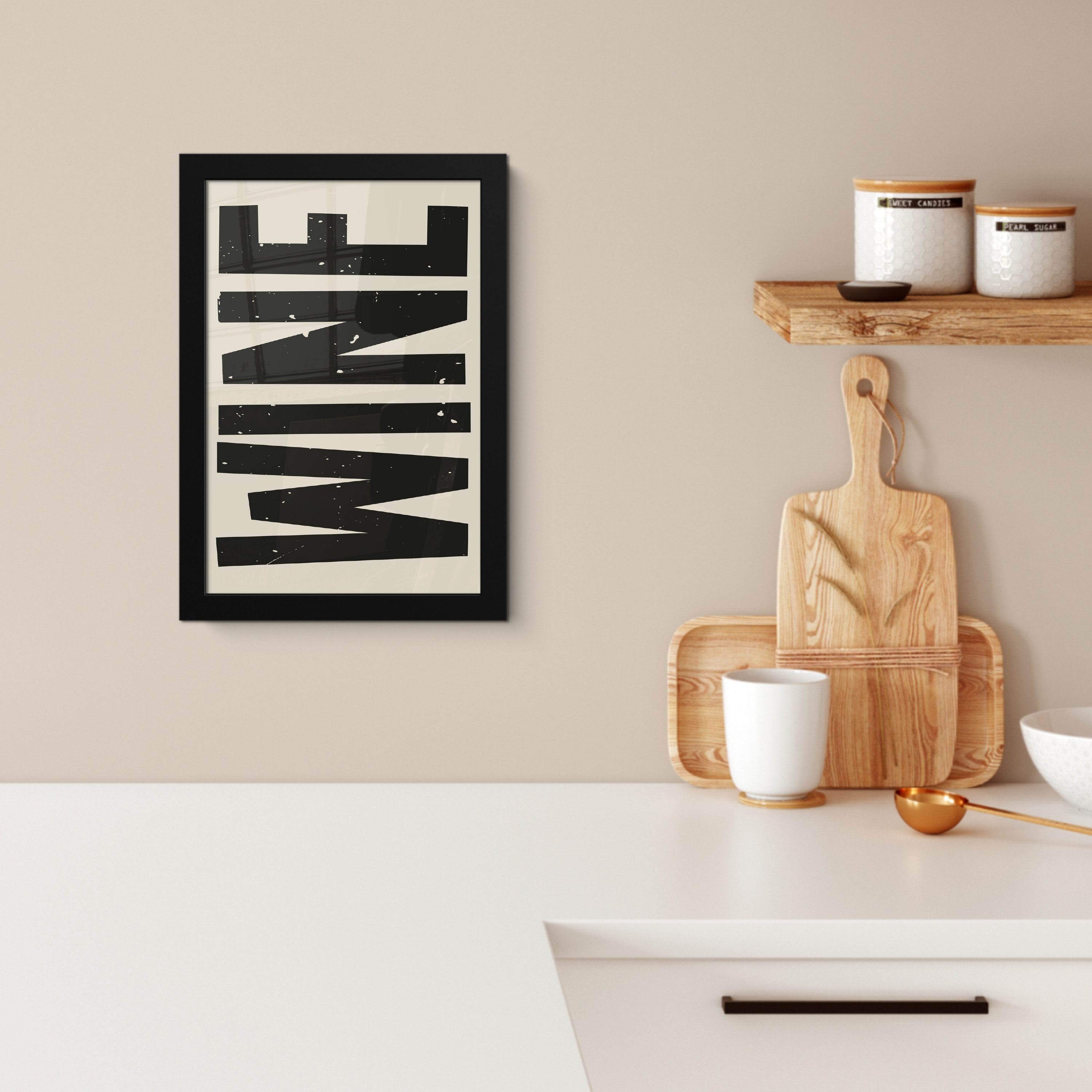 MuchoWow Poster Schwarz - Wein - günstig online kaufen