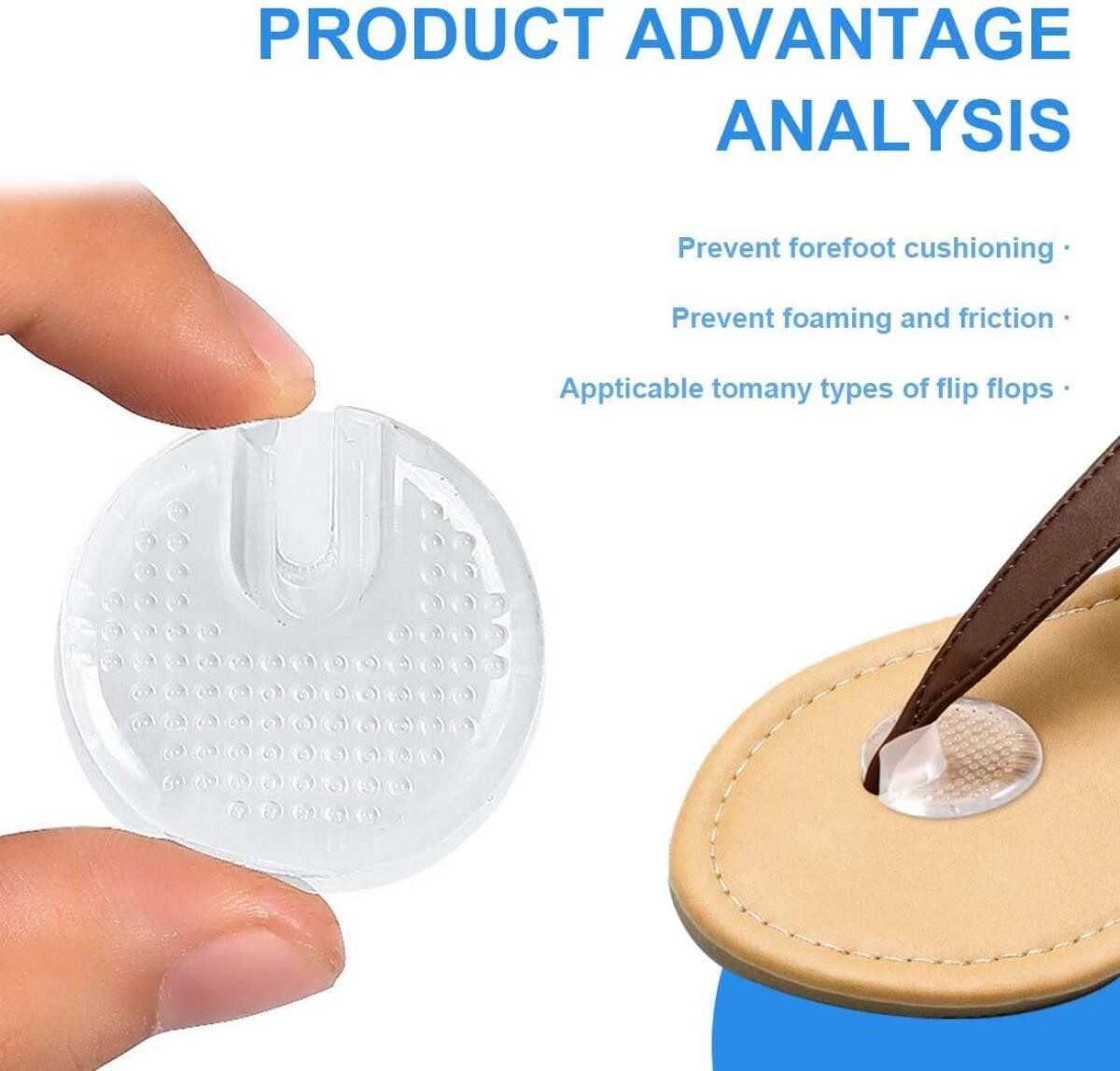 FELIXLEO Zehenkorrektor Zehenschutz Flip Flop 2 Paar Silikon Gel Zehen Protektor Männer Frauen, 2-tlg.