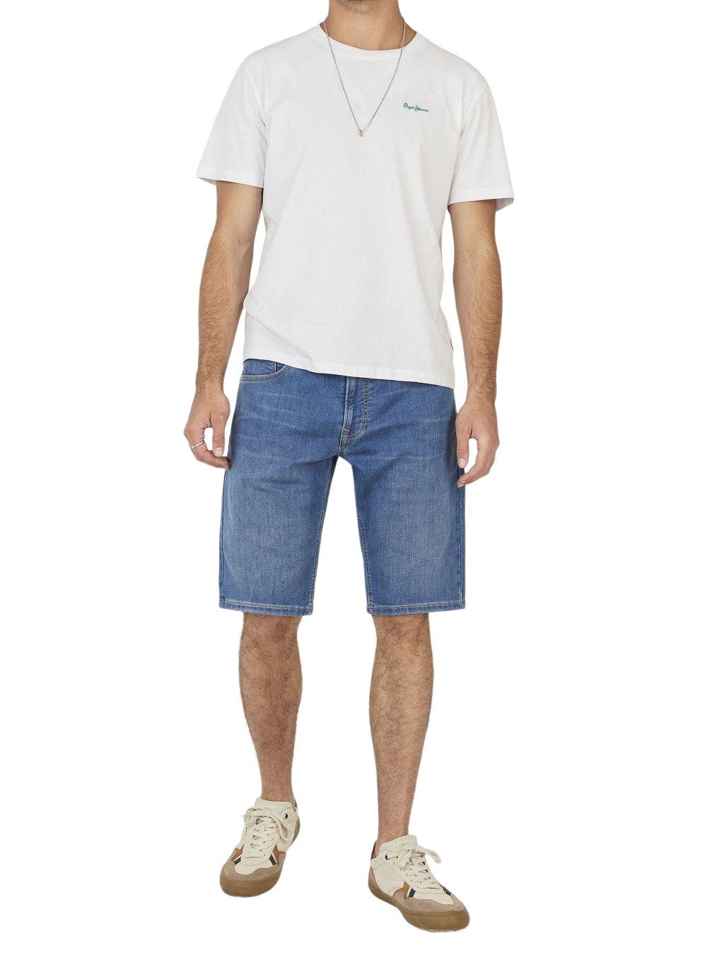 Pepe Jeans Jeansshorts SLIM GYMDIGO SHORT TRACK mit Stretch