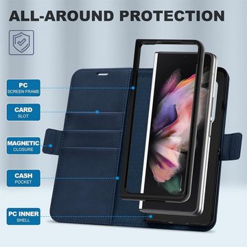 CoolGadget Handyhülle Book Case Elegance Tasche für Samsung Galaxy Z Fold 4 7,6 Zoll, Hülle Halter für Pen Flip Case für Samsung Z Fold 4 5G Schutzhülle