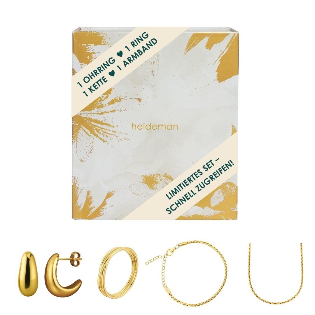 Heideman Адвент-календарь украшений Heideman Schmuck Geschenkbox – Basic (25-tlg), Schmuckset mehrteilig Schmuck für Frauen - 4 Schmuckstücke