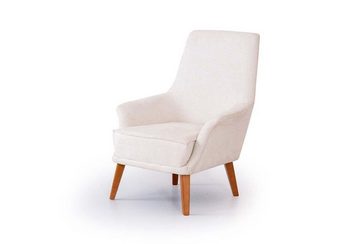 JVmoebel Sessel Weißer Polstersessel Designer Wohnzimmer Möbel Luxuriöser Einzel (1-St., 1x Sessel), Made in Europa