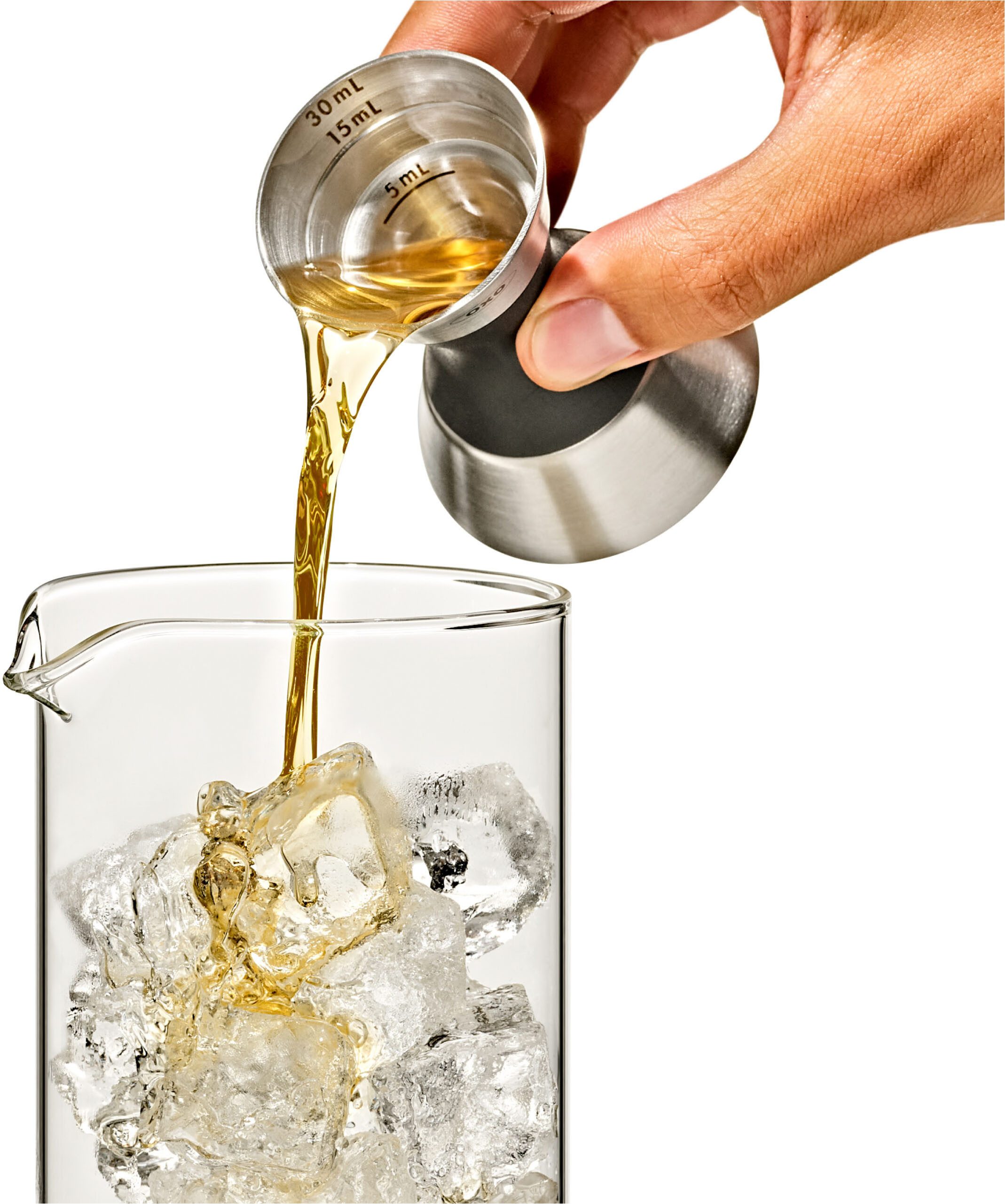 OXO Good Grips Barmaß Cocktail Messbecher, Edelstahl, (1-St), aus Edelstahl