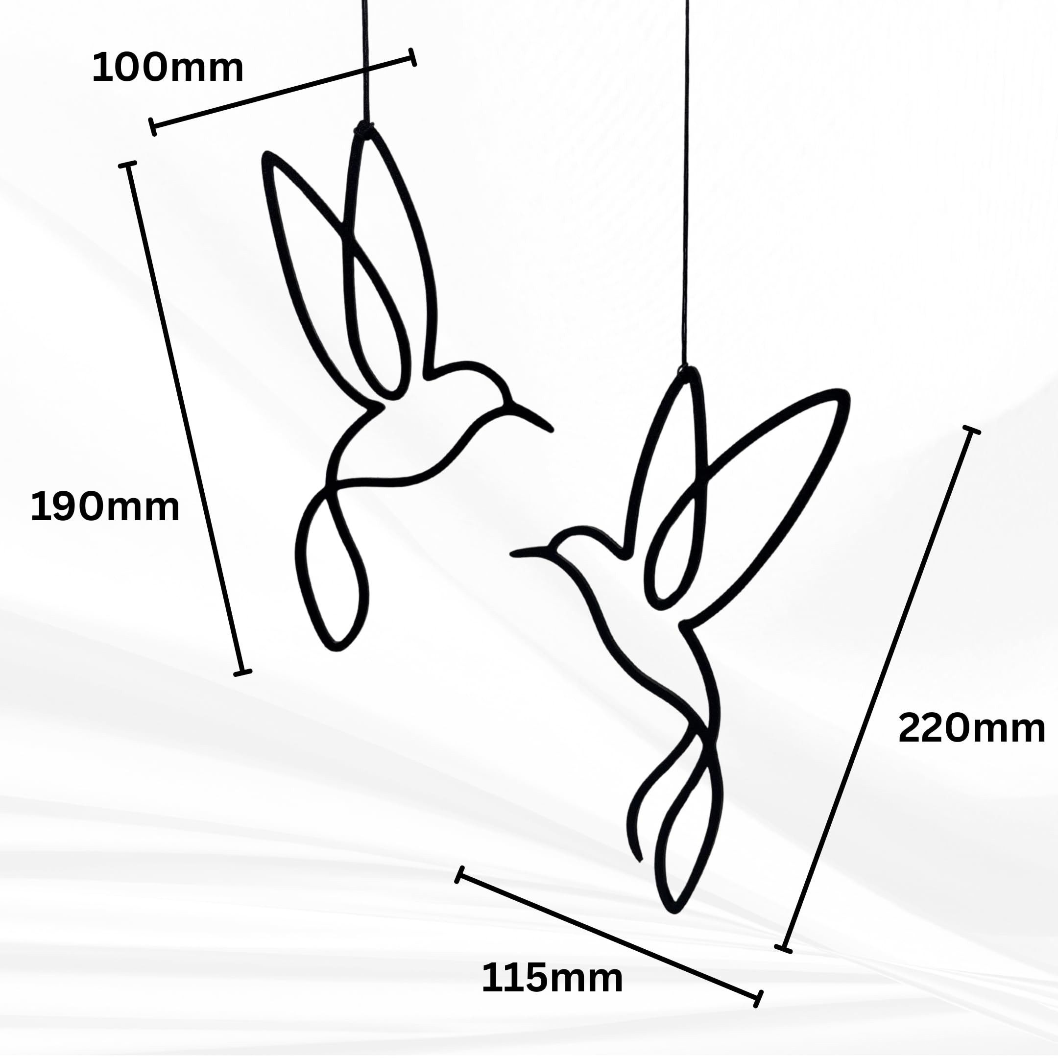 FOUORTUNATE-BEE Dekofigur Fensterdeko Vogel Hängedeko 2er Set Wanddeko Frühling Sommer, Vogeldeko Fenster Wand Tür Deko Wohnzimmer Kinderzimmer Geschenk