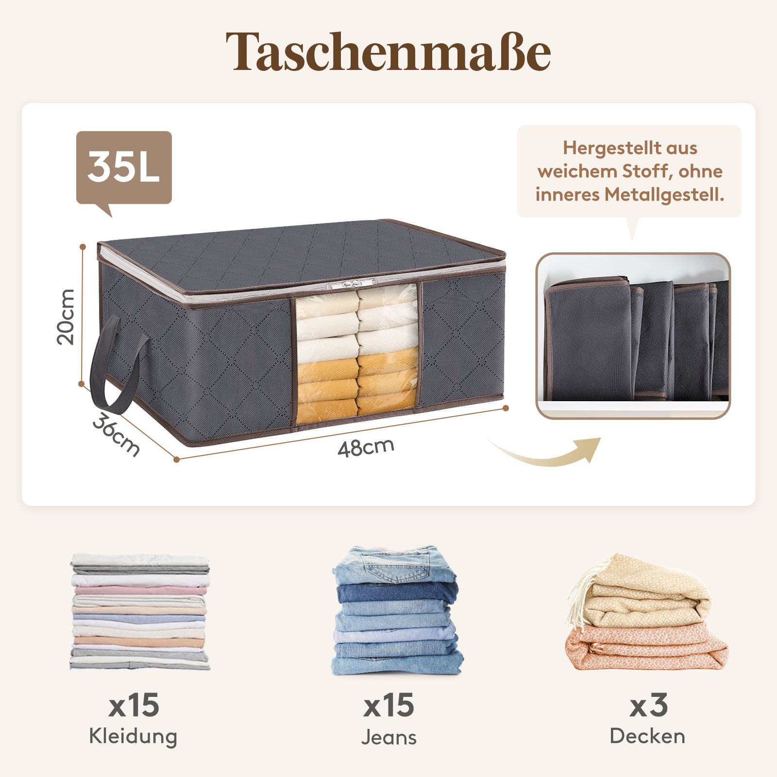 Lifewit Aufbewahrungsdose 4er-Set große Aufbewahrungsboxen mit günstig online kaufen