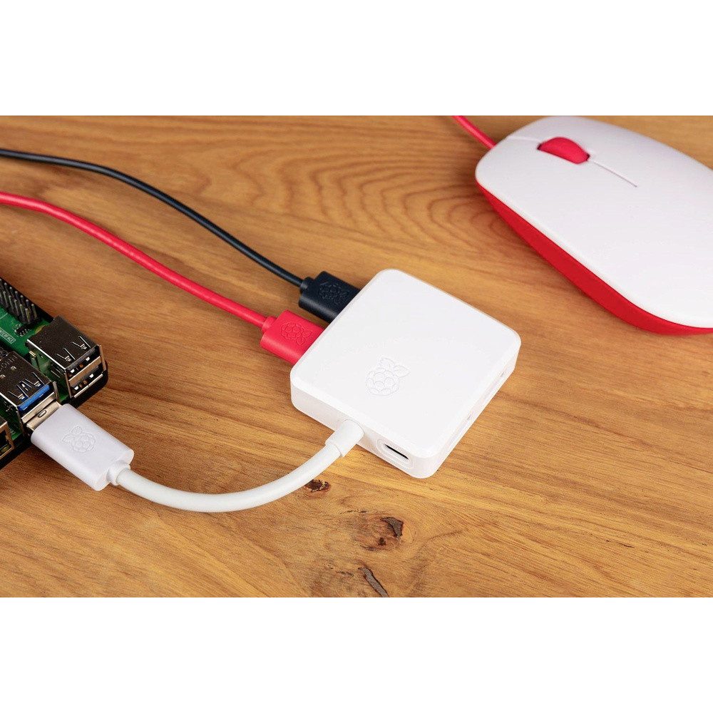 Raspberry Pi Foundation USB-Verteiler Raspberry Pi® SC1636 USB-Hub 4 Port USB-A USB 3.0 5 GBit/s Weiß SC163