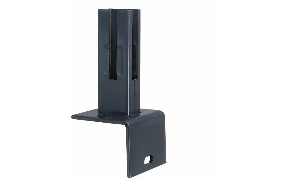 Floraworld Pfostenträger Floraworld Winkel-Bodenplatte für Pfosten 6 x 4 cm