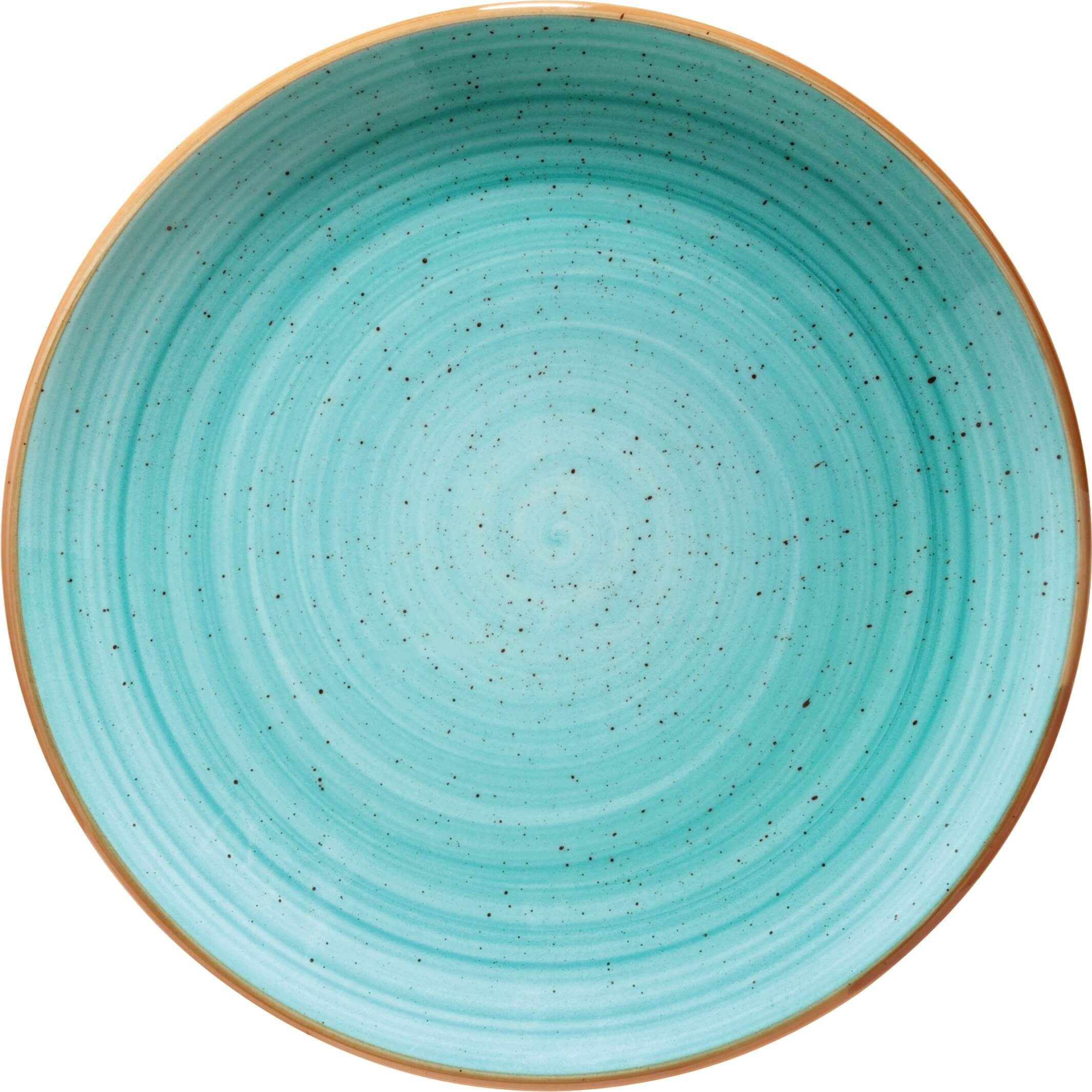 Aura Speiseteller, (6 3cm Gourmet Bonna St), rund AAQGRM25DZ Aqua Frühstücksteller 25cm Türkis