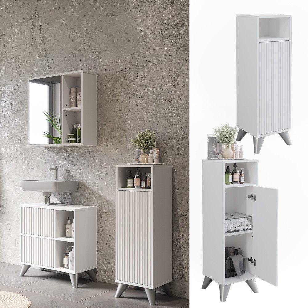 Vicco Midischrank Leano, Weiß, 30 x günstig online kaufen