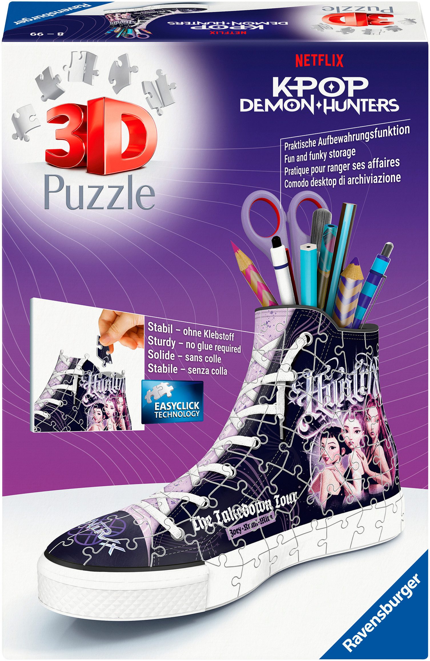 Ravensburger 3D-Puzzle Sneaker K-Pop Demon Hunters, 108 Puzzleteile, Made in Europe